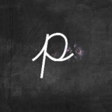 Cursive: p